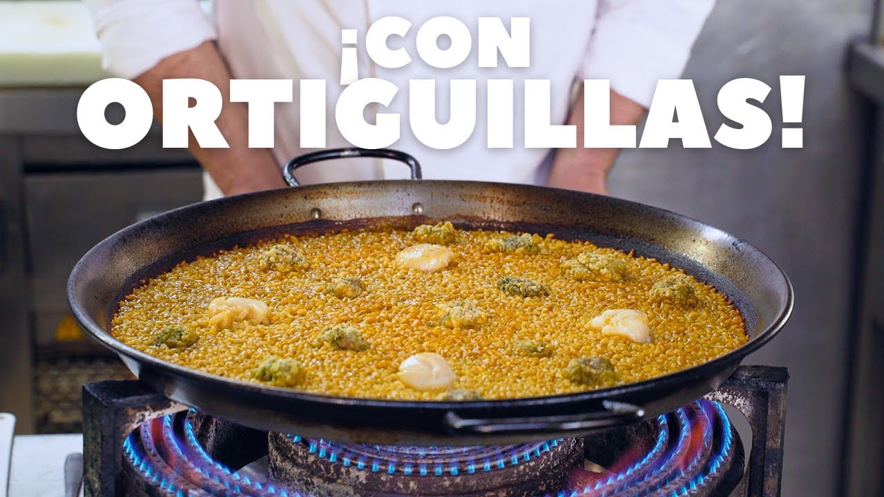 Paella de Ortiguillas y Vieiras