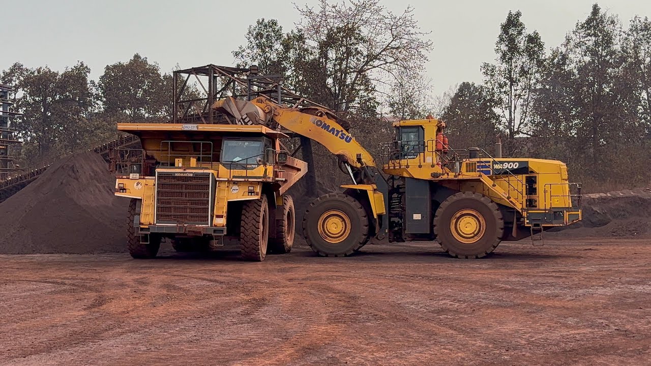 KOMATSU WA900-8R LODING HD785-7 Heavy Mining machinery #excavator #automobile 