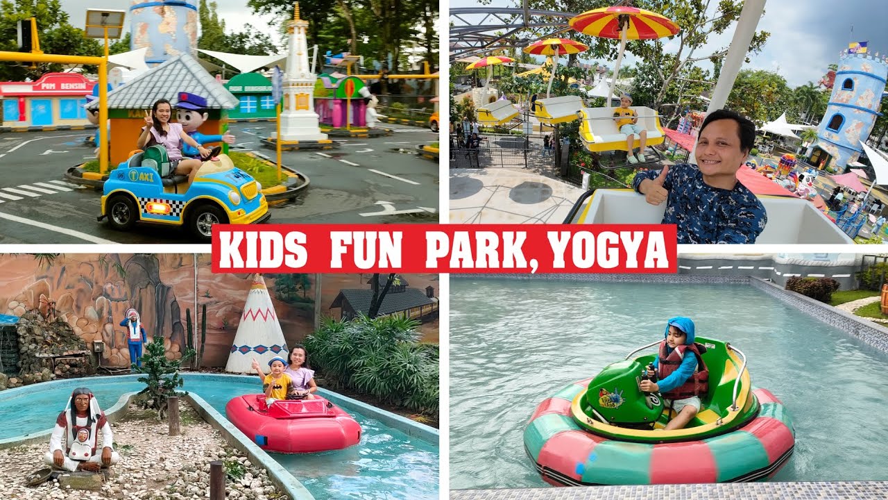 main dan naik wahana sepuasnya, di kids fun park, yogyakarta