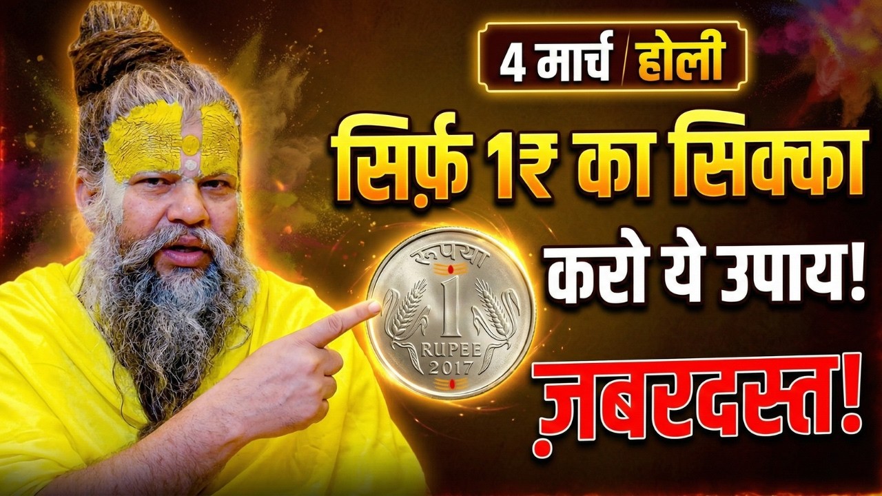 4 मार्च होली के दिन 1 रूपए का सिक्का वाला उपाय जरुर करे|| Premanand Ji