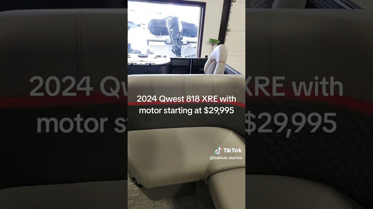 New Apex Qwest 818 XRE Fish & Cruise Pontoon starting at $29,995! Other models & colors on sale now!