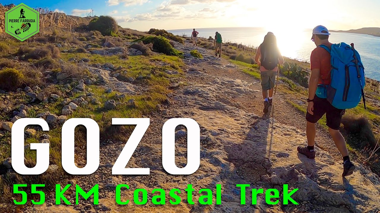 Gozo 55 km Coastal Trekking Hike Malta Europe