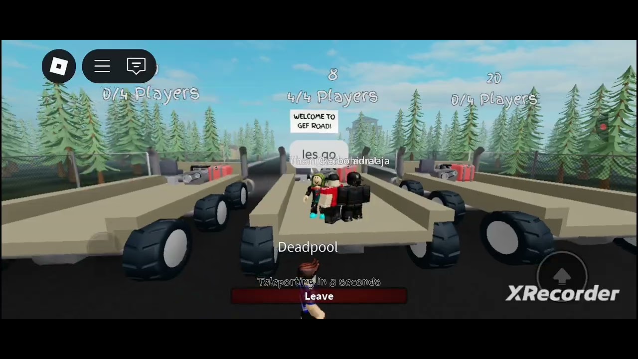 Trolling players in gef road