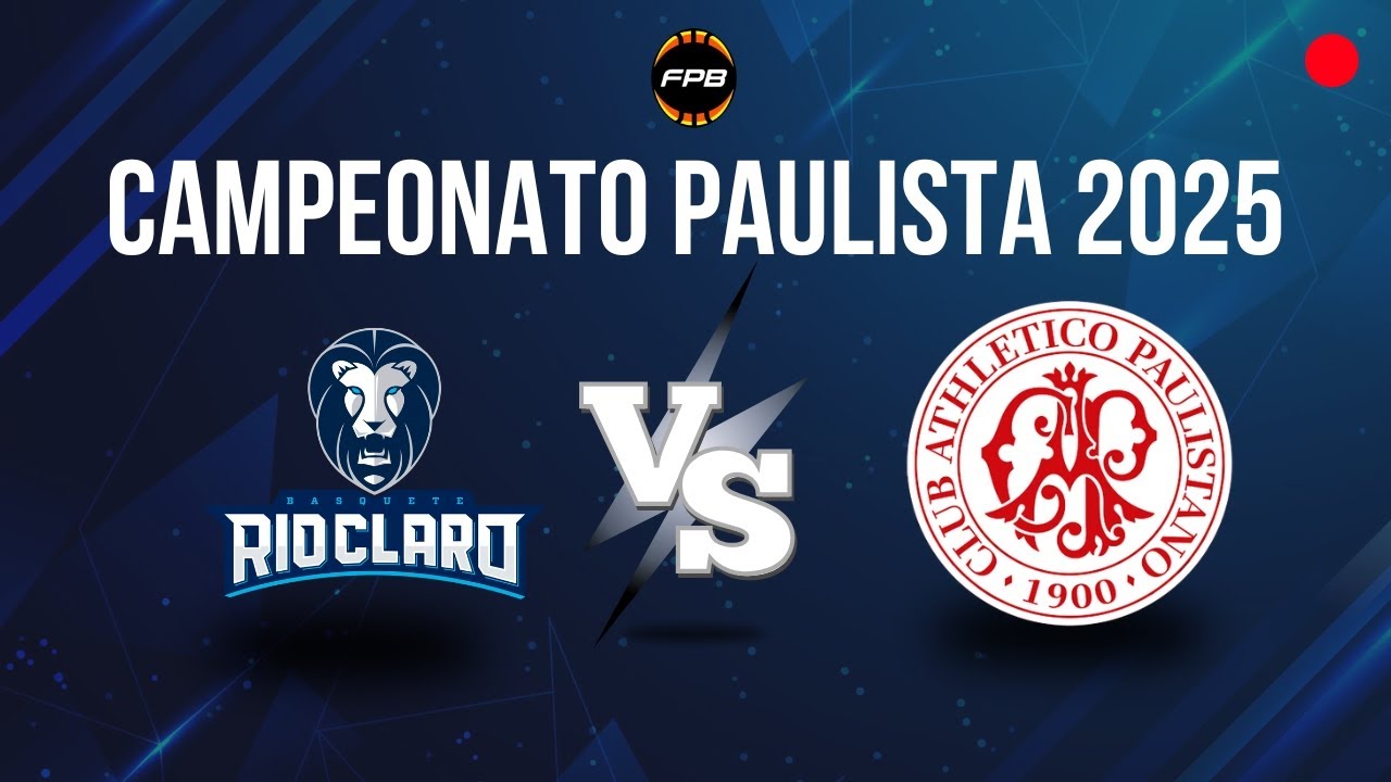 RIO CLARO X PAULISTANO - AO VIVO COM IMAGENS | CAMPEONATO PAULISTA 2025