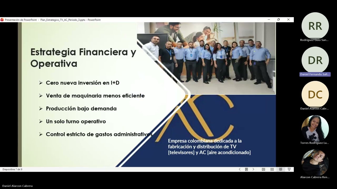 Juego gerencial-Análisis de desempeño