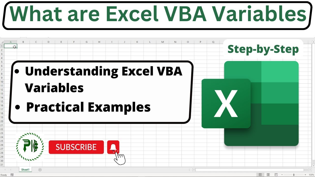Excel VBA Variables and Data Types: Declare and Initialize variables in Excel VBA #vba #excel