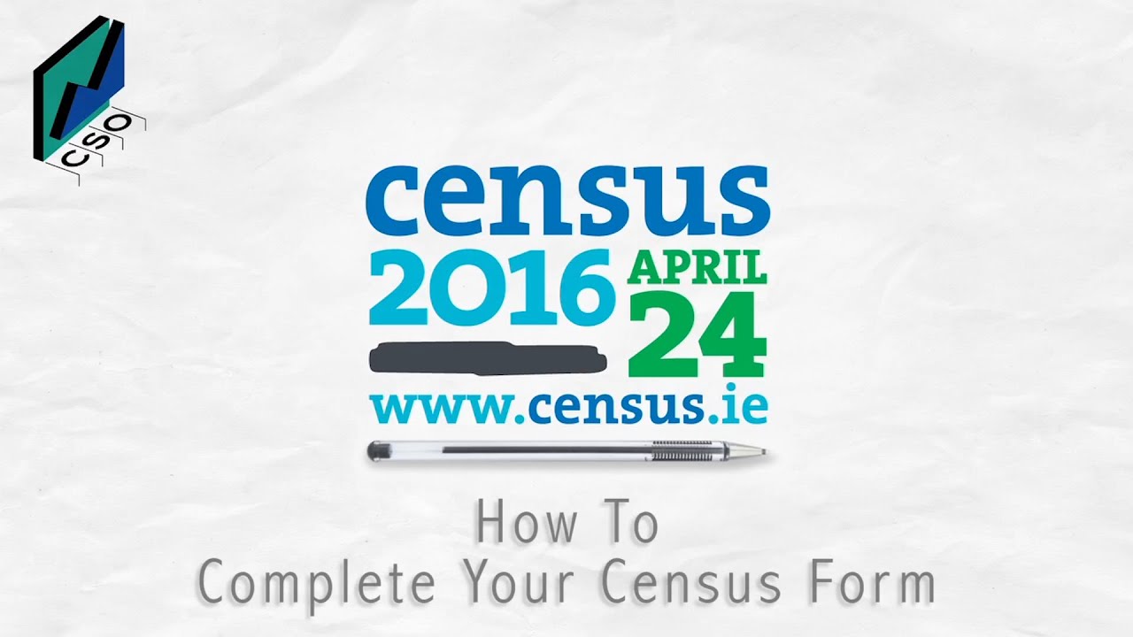 Census 2016  how to fill out the census form with Subtitles