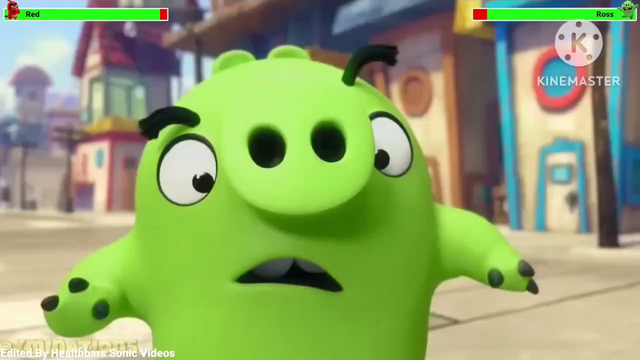 Red Vs. Minion Pig - With Healthbars