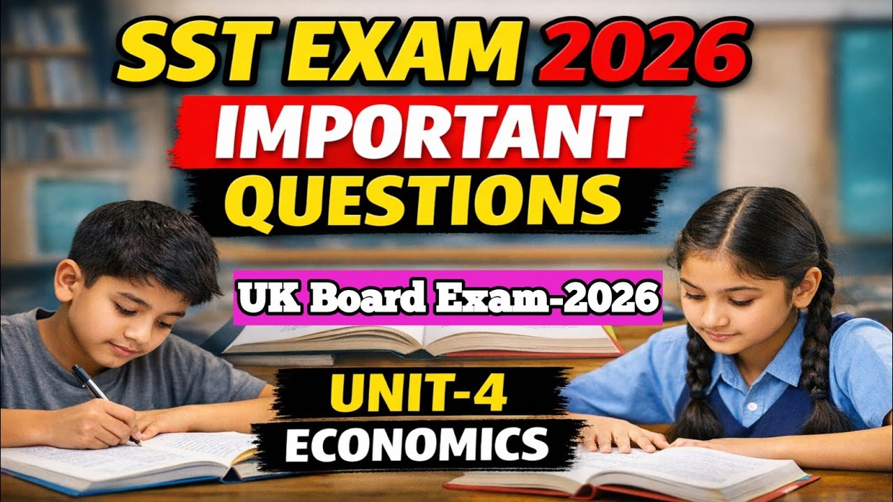 UK Board Class 10 Social Science Important Questions 2026 | Understanding Economic Development