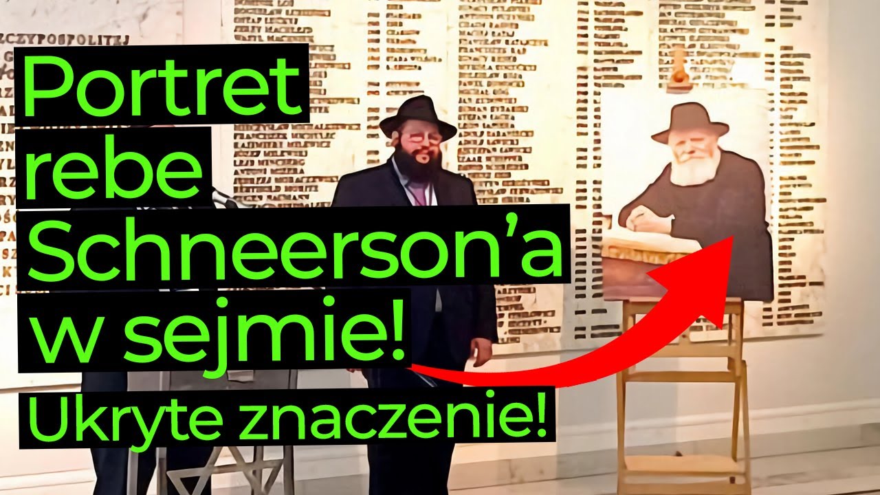 Portret Menachem'a Mendel'a Schneerson'a w sejmie podczas Chanuki! Ukryte znaczenie!