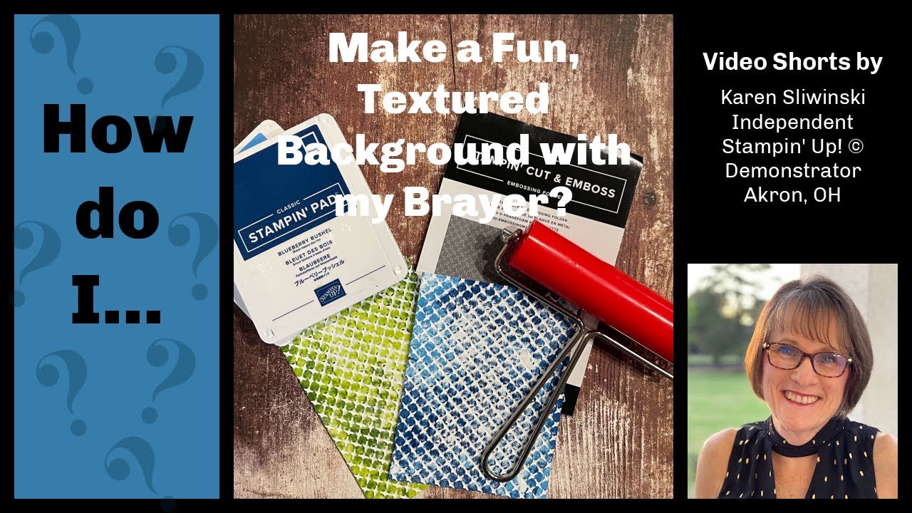 How Do I Make a Fun, Textured Background with my Brayer?
