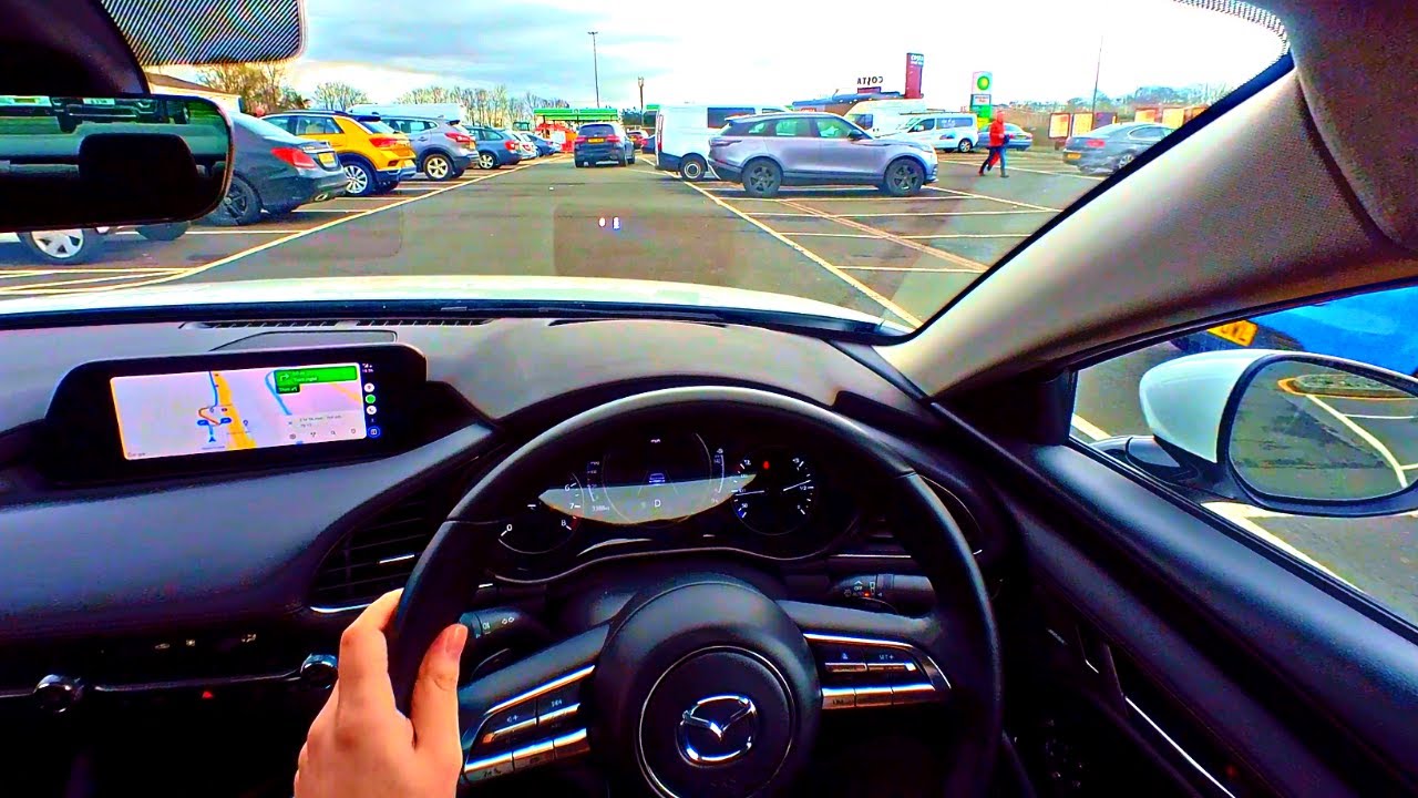 Relaxing POV Drive On The M1 Motorway In The UK | Mazda 3 ASMR Driving | 4 Wheel Reel