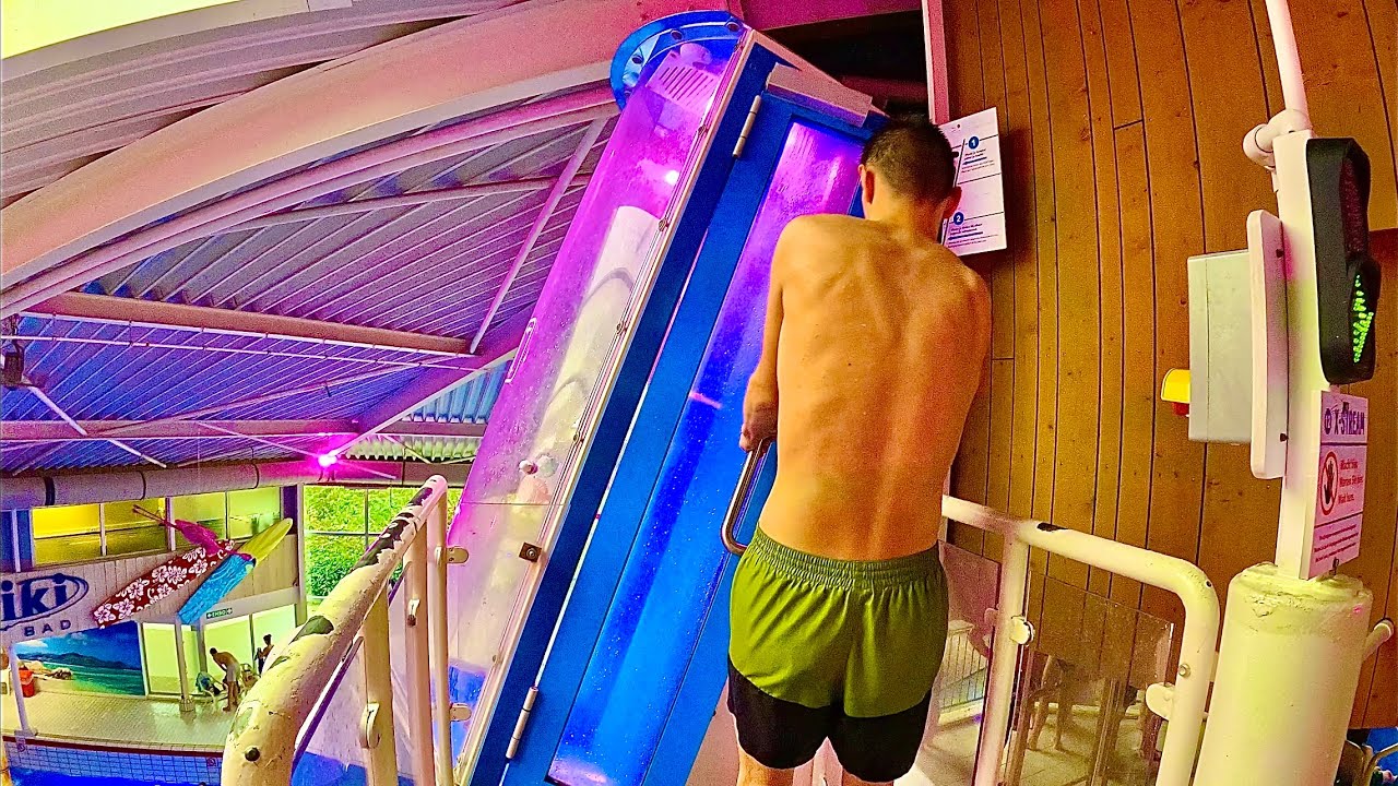 X-Stream Looping Rocket Waterslide at Tikibad Duinrell