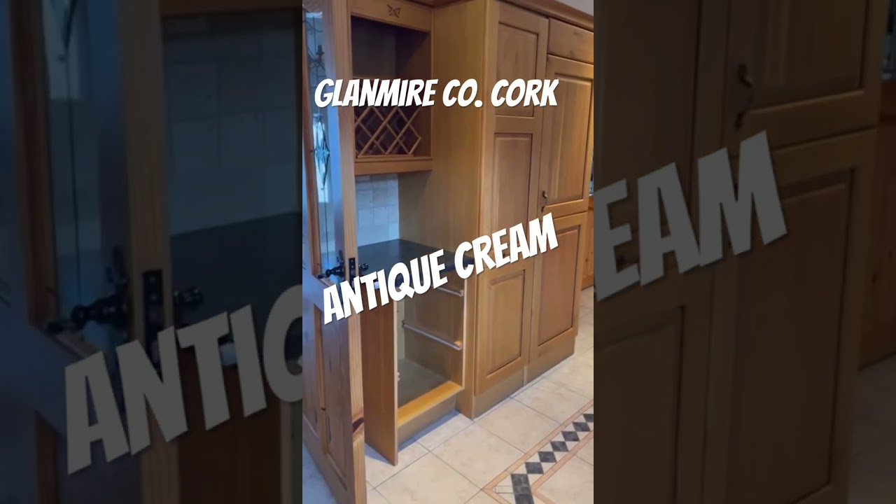 We have this kitchen in glanmire co.cork that we hand painted in the colour antique cream #kitchen