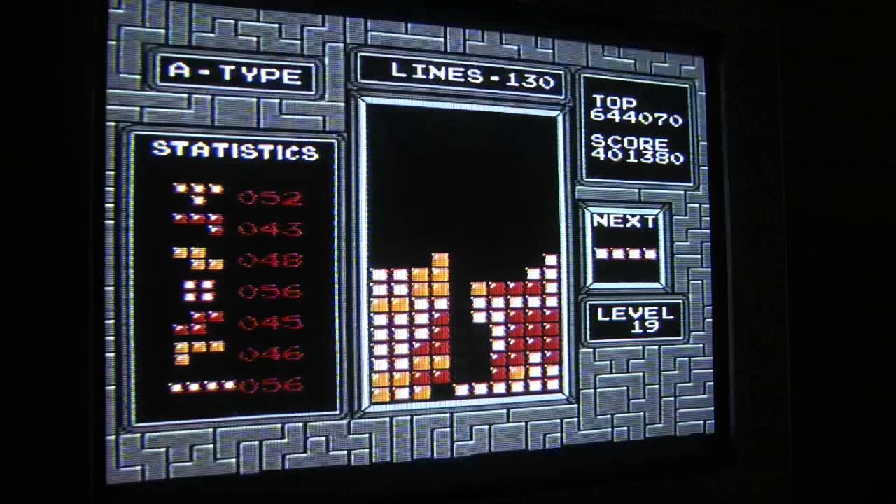 TETRIS NES PAL lvl 30 reached, 249 lines