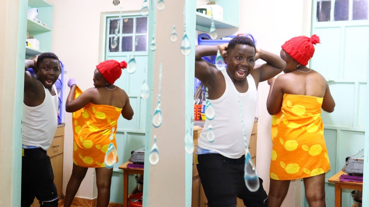 Showering In The KITCHEN SINK TO Get My Boyfriend's Reaction😭Karibu nifukuzwe kwetu🤣