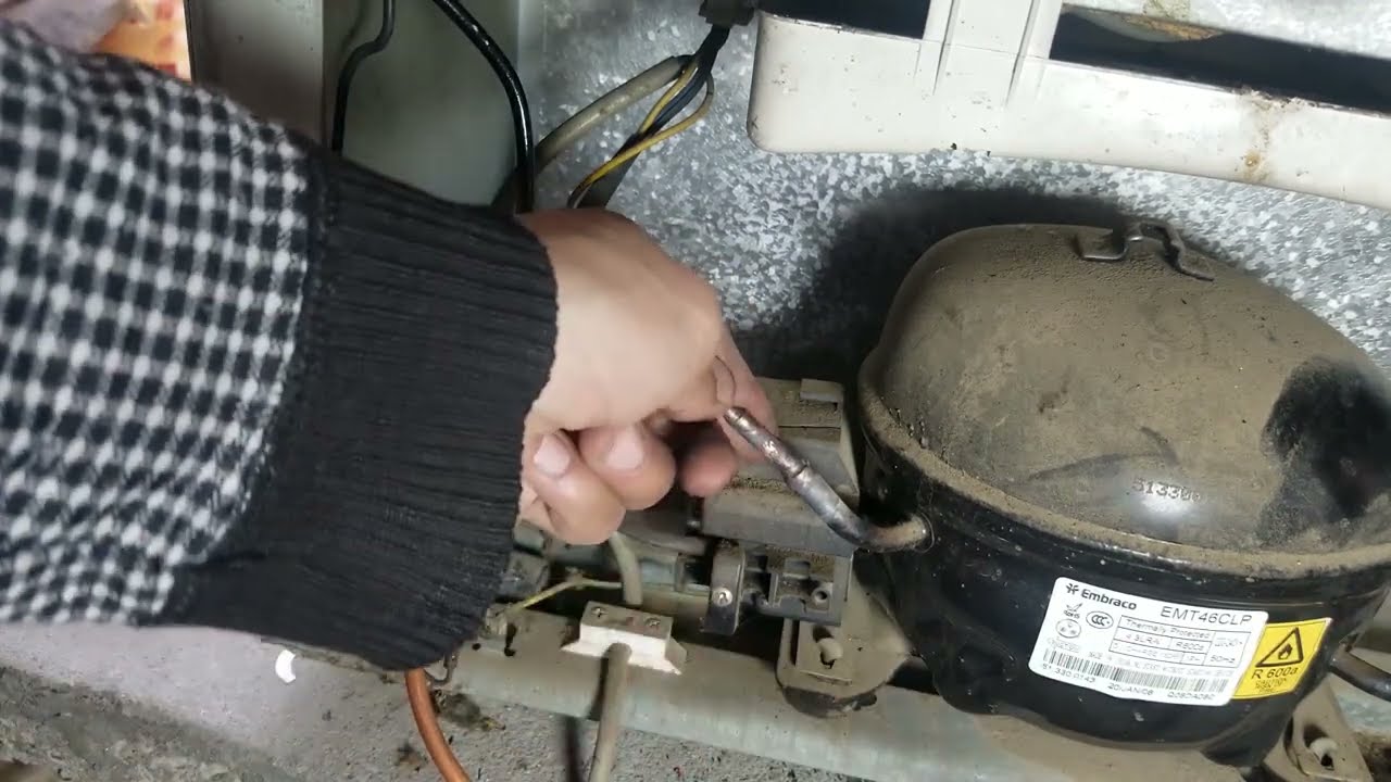 冰箱缺氟不制冷小伙是这样加氟封口的看完又学了一招