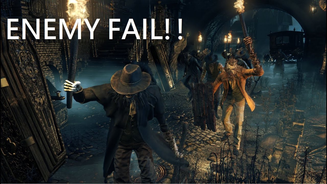 Bloodborne - Funny Video - Enemy follows you until Death!! [720p]