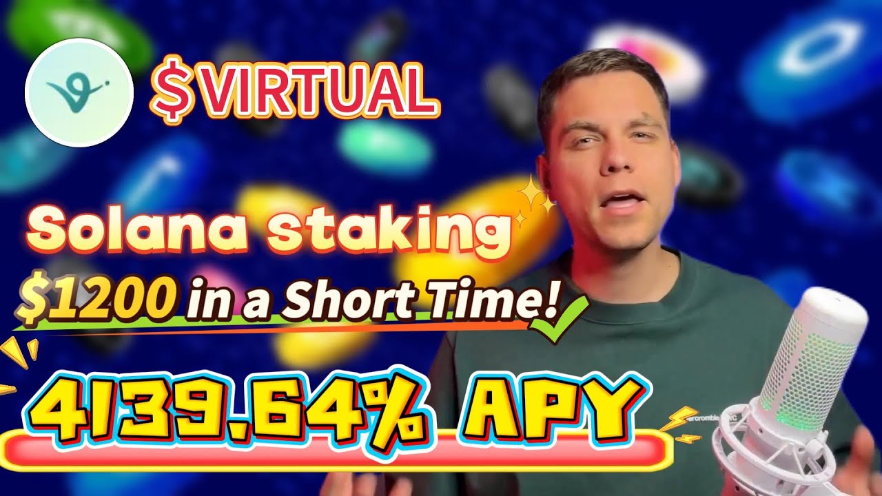 Stake VIRTUAL Now! 4139.64% APY Crypto Farming in 2025's Top Virtuals Protocol solana