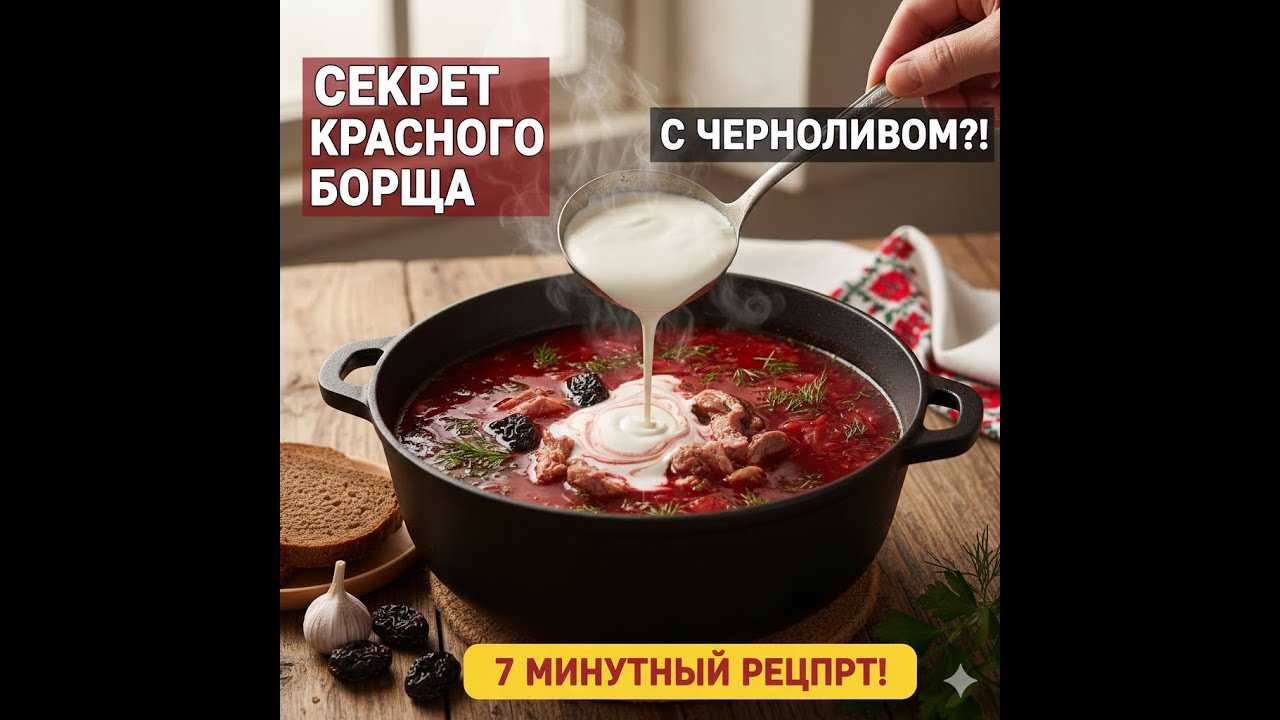 БОРЩ С СЕКРЕТОМ 🍲 Такой вкус вы точно не забудете!