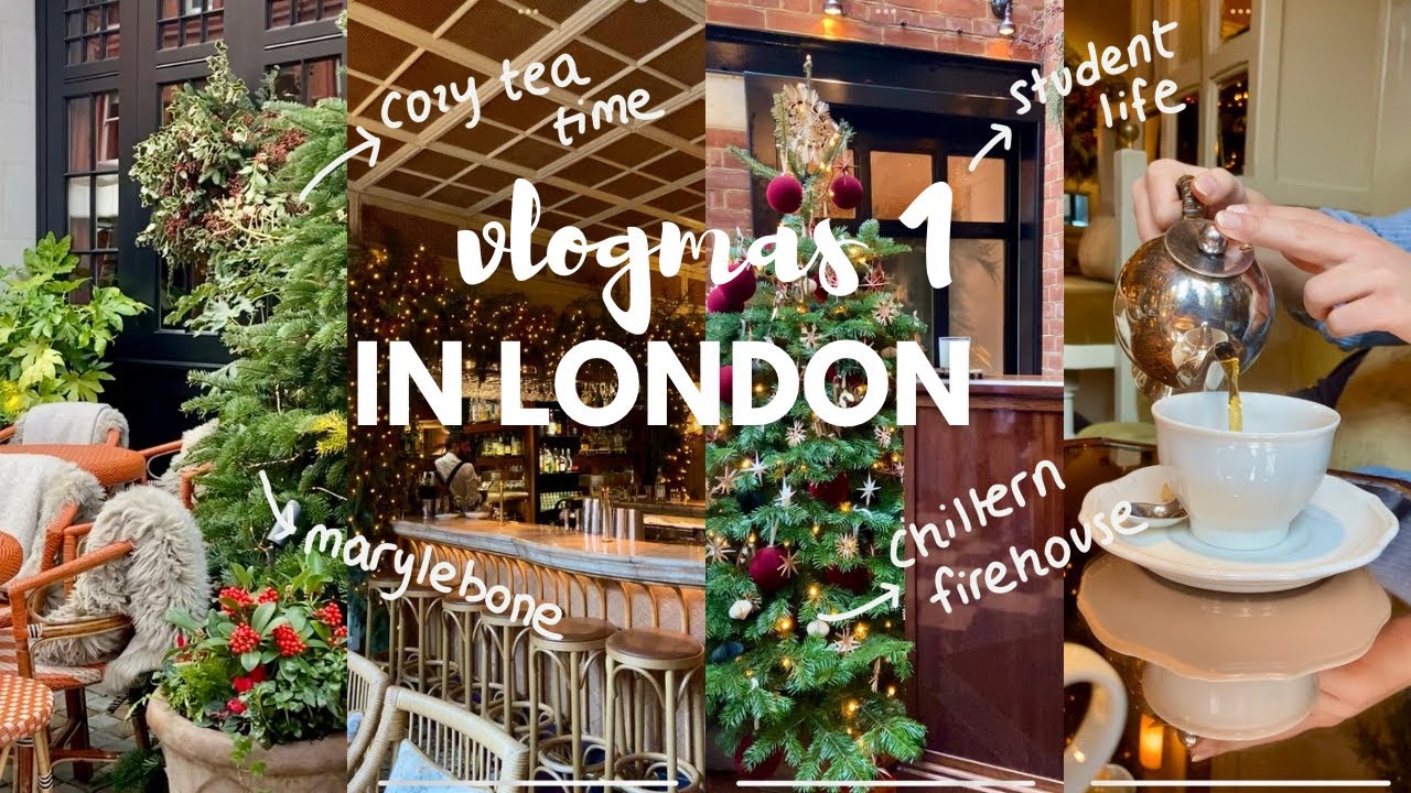 vlogmas 1 | londra’da öğrenci olarak sakin & bir gün✨ chiltern firehouse 📍🪄