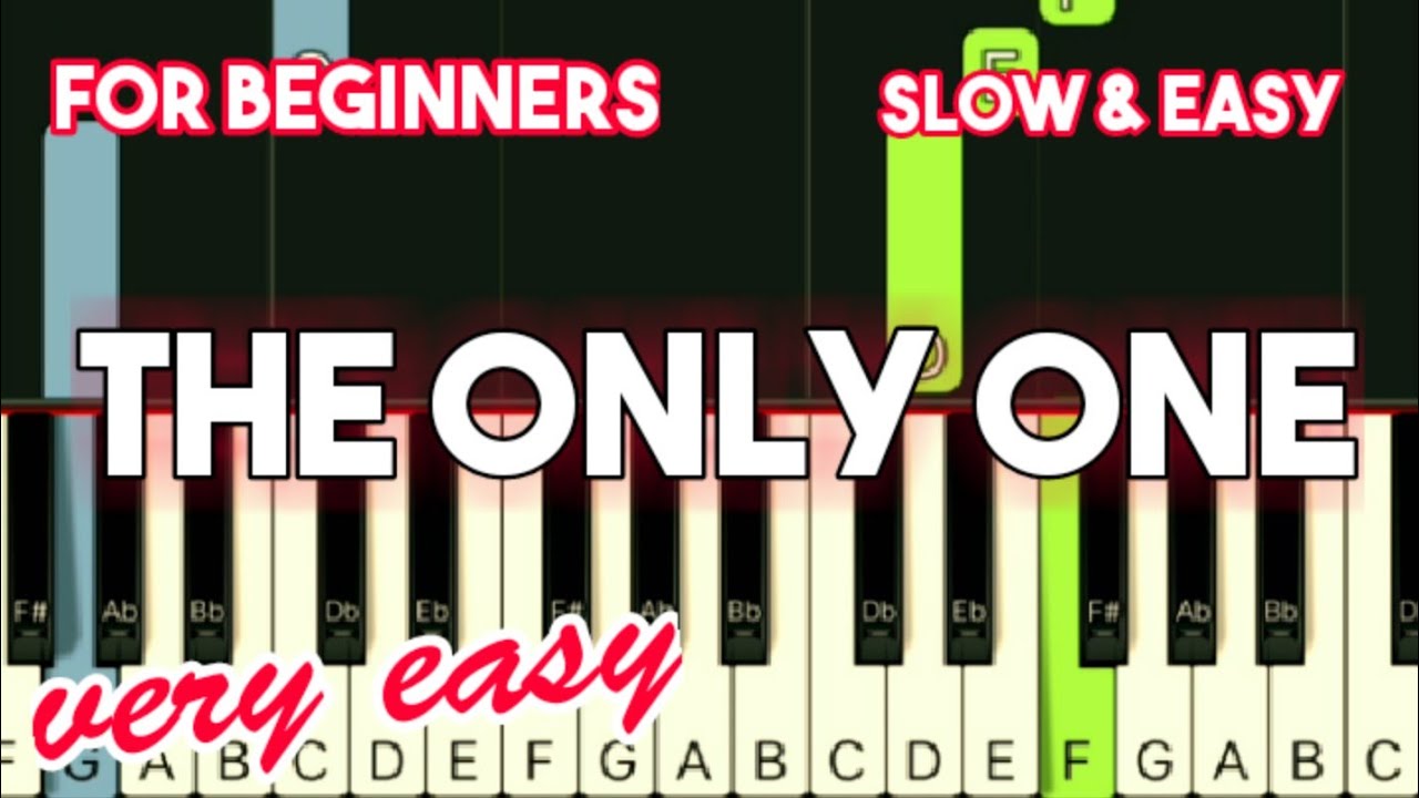 LIONEL RICHIE - THE ONLY ONE | SLOW & EASY PIANO TUTORIAL