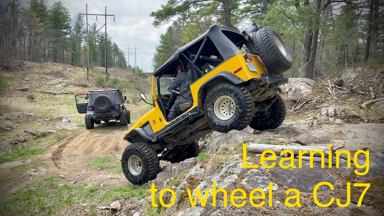 Jeep CJ7 at the Gorge (Learning to wheel a...)