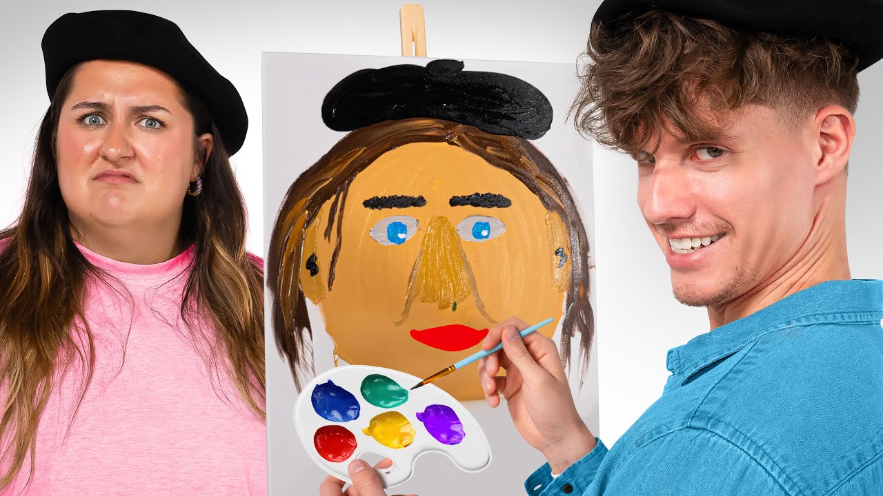 Wir haben uns gegenseitig gemalt