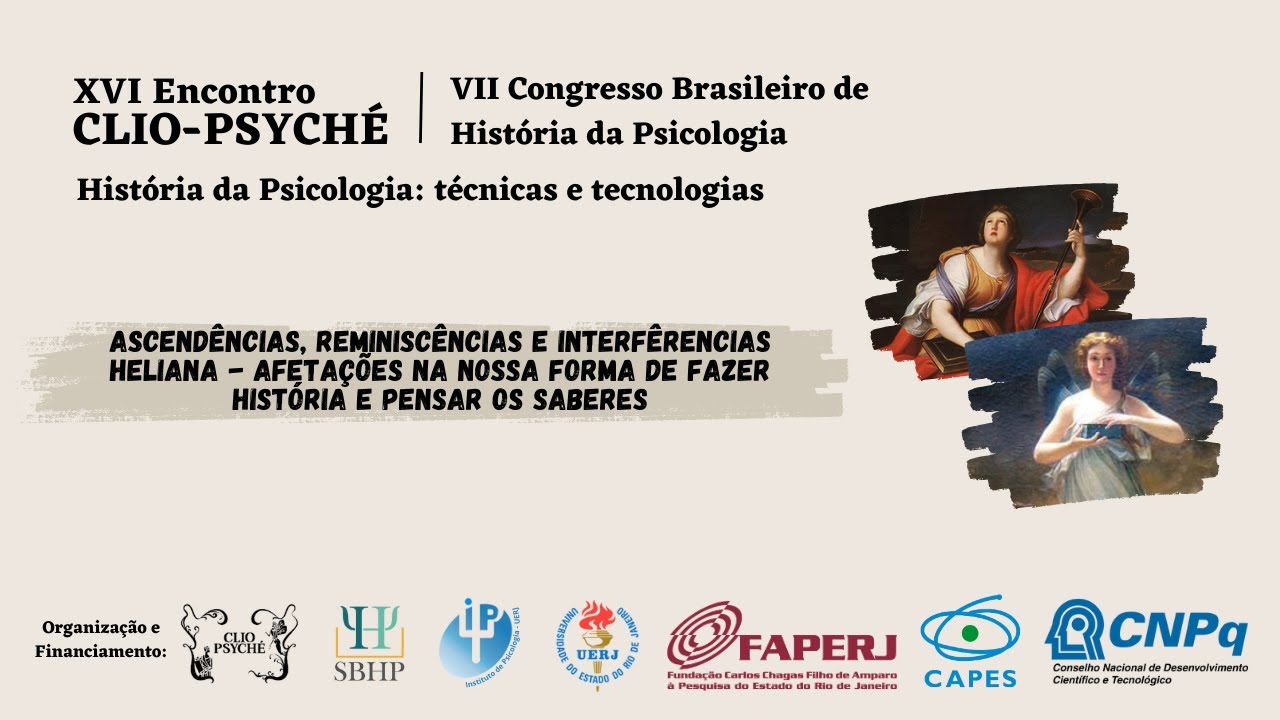 XVI Encontro Clio-Psyché: homenagem a Heliana Conde