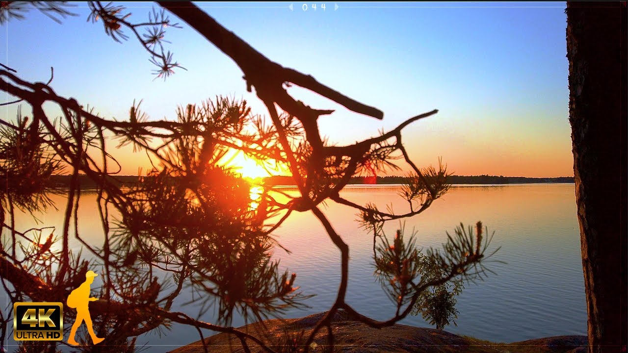 Panoramic Sunset at Lake Tuusula 🏕️ Halosenniemi, Finland