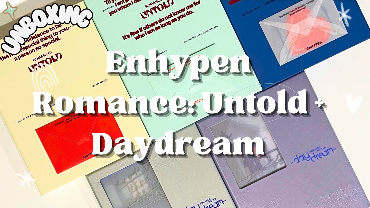 ★ Распаковка Enhypen Romance: Untold и Romance: Untold Daydream ★ Долгий путь к коллекции ★