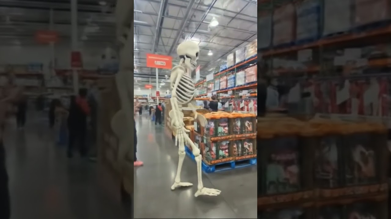 Costco halloween decorations are next level!#ai #viral #blowthisup #fyp #skeleton #halloween #costco
