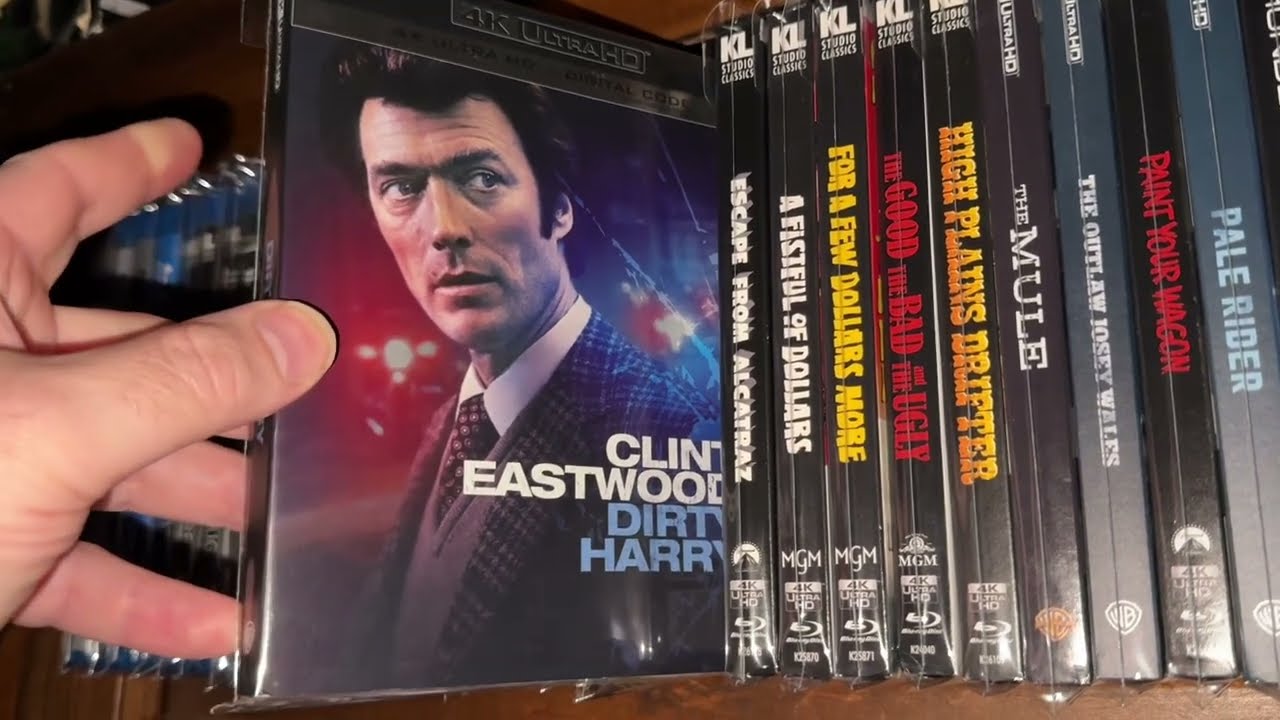 CLINT EASTWOOD Collection Overview TRIBUTE Video 4K Blu Ray DVD VHS Laserdisc Figures Posters