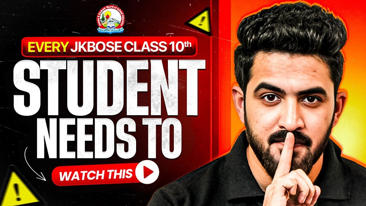 Every JKBOSE Class 10th Student Needs to Watch This 😱 | Exams In October 🚨 | JKBOSE Wallah