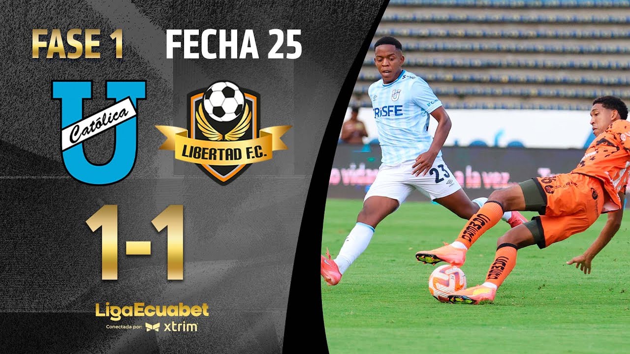 RESUMEN COMPLETO: UNIVERSIDAD CATÓLICA 1-1 LIBERTAD | LIGAECUABET - SERIE A -FECHA 25