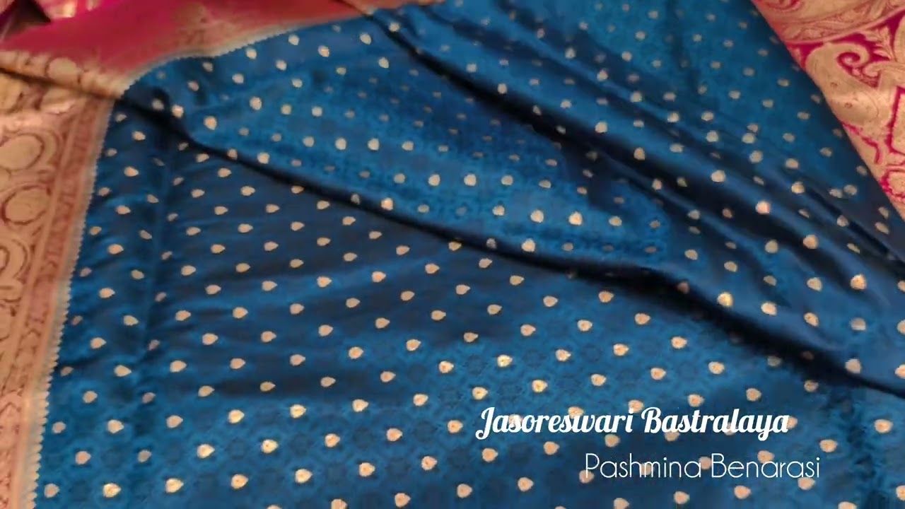 Pashmina Benarasi Collection from Jasoreswari Bastralaya.Krishnagar.Call - 9339975271.