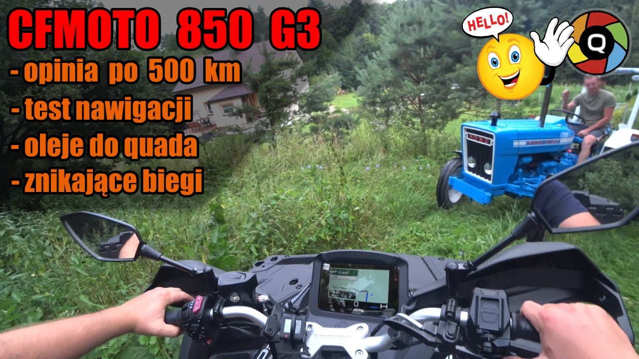 CF Moto 850 - opinia po 500 km | test nawigacji GPS | jakie oleje do quada | wada - znikające biegi