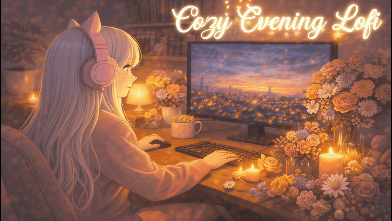Cozy Evening Lofi 🕯️ Warm Chill Beats to Relax & Focus