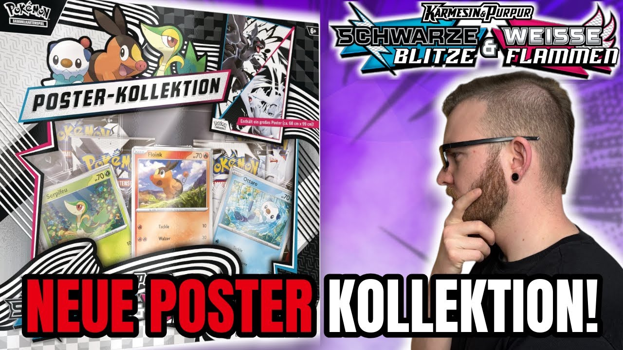 Ich ÖFFNE die neue Pokémon Schwarze Blitze ⚡ & Weiße Flammen 🔥 Poster Kollektion 🖼️✨
