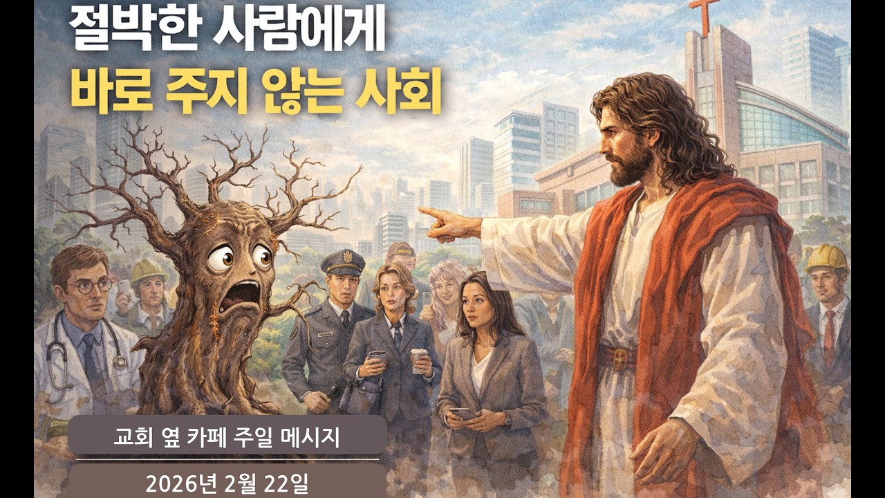 절박한 사람에게 바로 주지 않는 사회 - [GyoKa 주일 영상 예배] 2026년 2월 22일 - 마가복음 11장 11-25절 #설교 #무화과나무 #마가복음11장 #난해구절