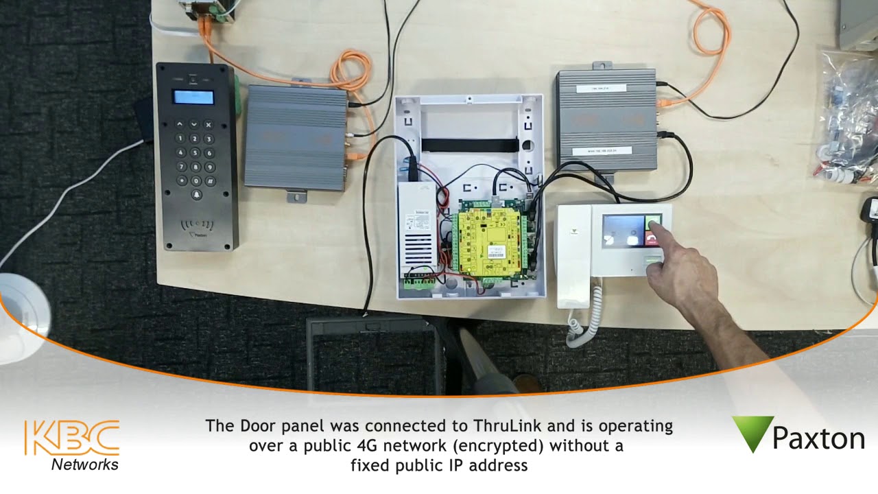 paxton Net2 Plus operating over 4G VPN using ThruLink