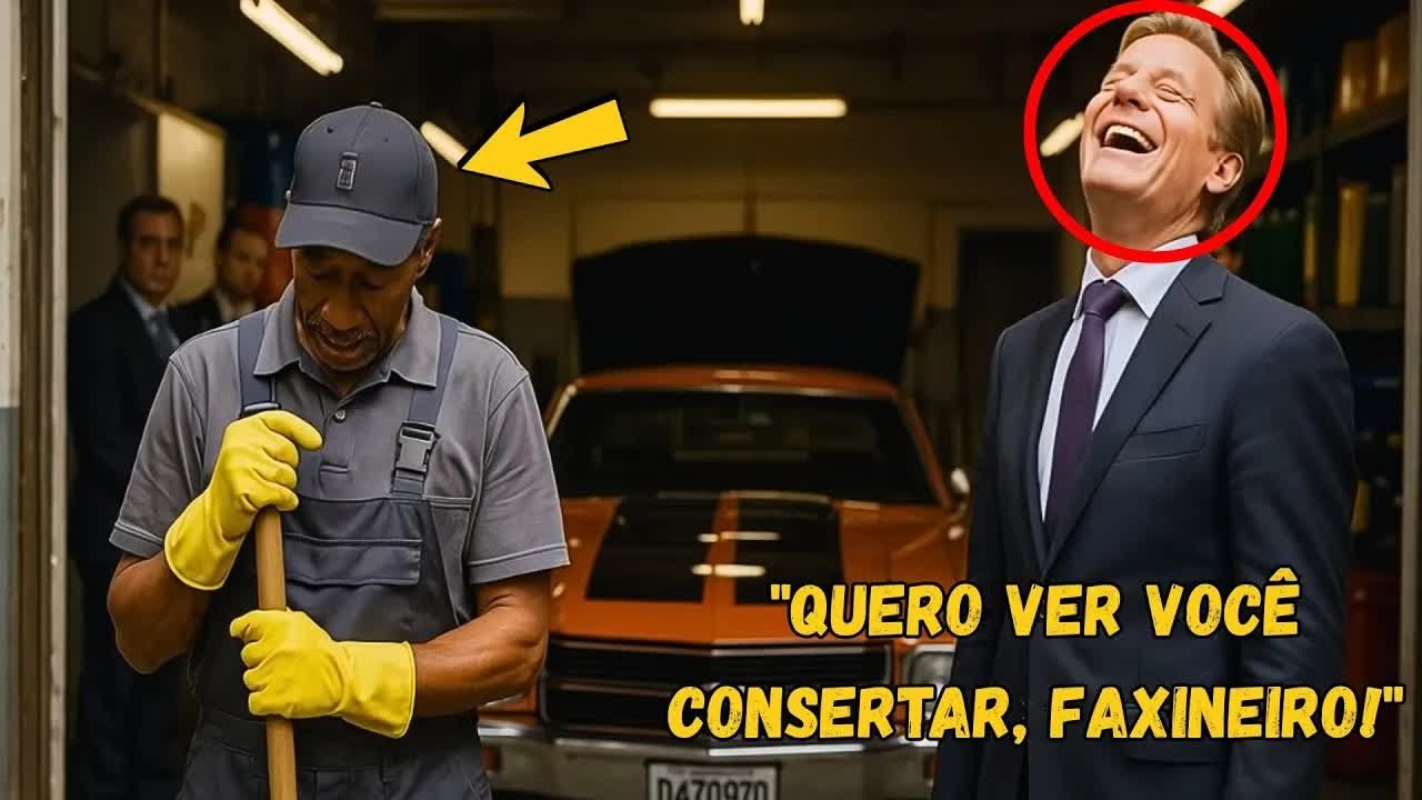 ＂CONSERTE MEU CARRO E ELE É SEU!＂—ZOMBOU O chefe milionário… mas o faxineiro negro o CALOU!