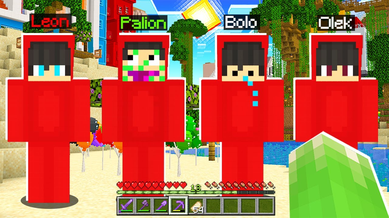 ZGADNIJ KTO JEST PRAWDZIWY w Minecraft! (z Palion, Olek, Leon,Bolo)
