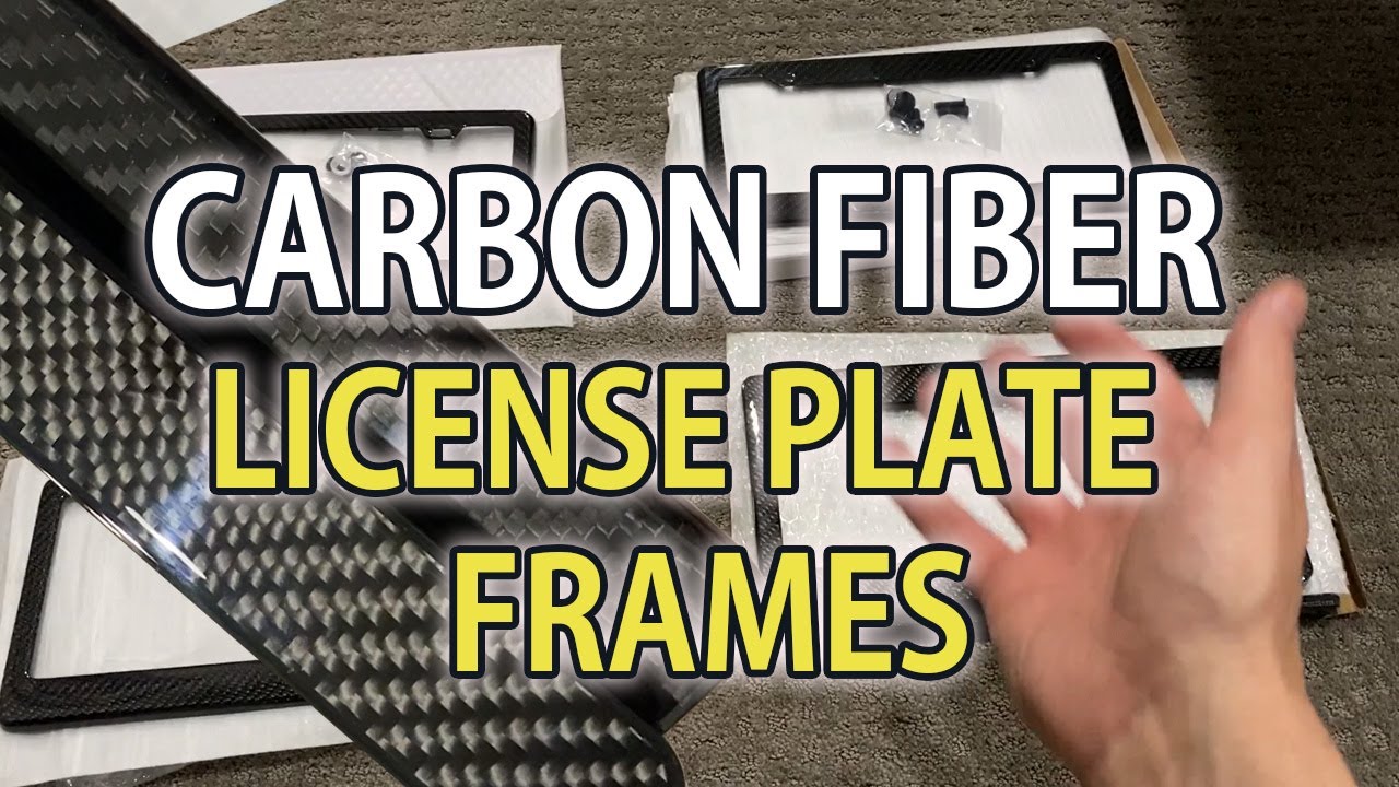 Carbon Fiber License Plate Frames from eBay. Are They Any Good?