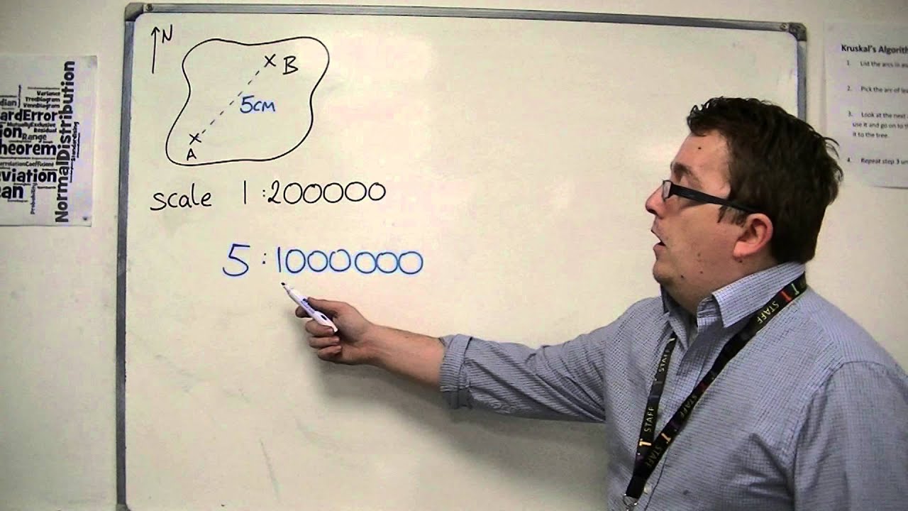 GCSE Maths from Scratch 7.05 Ratio on a Map