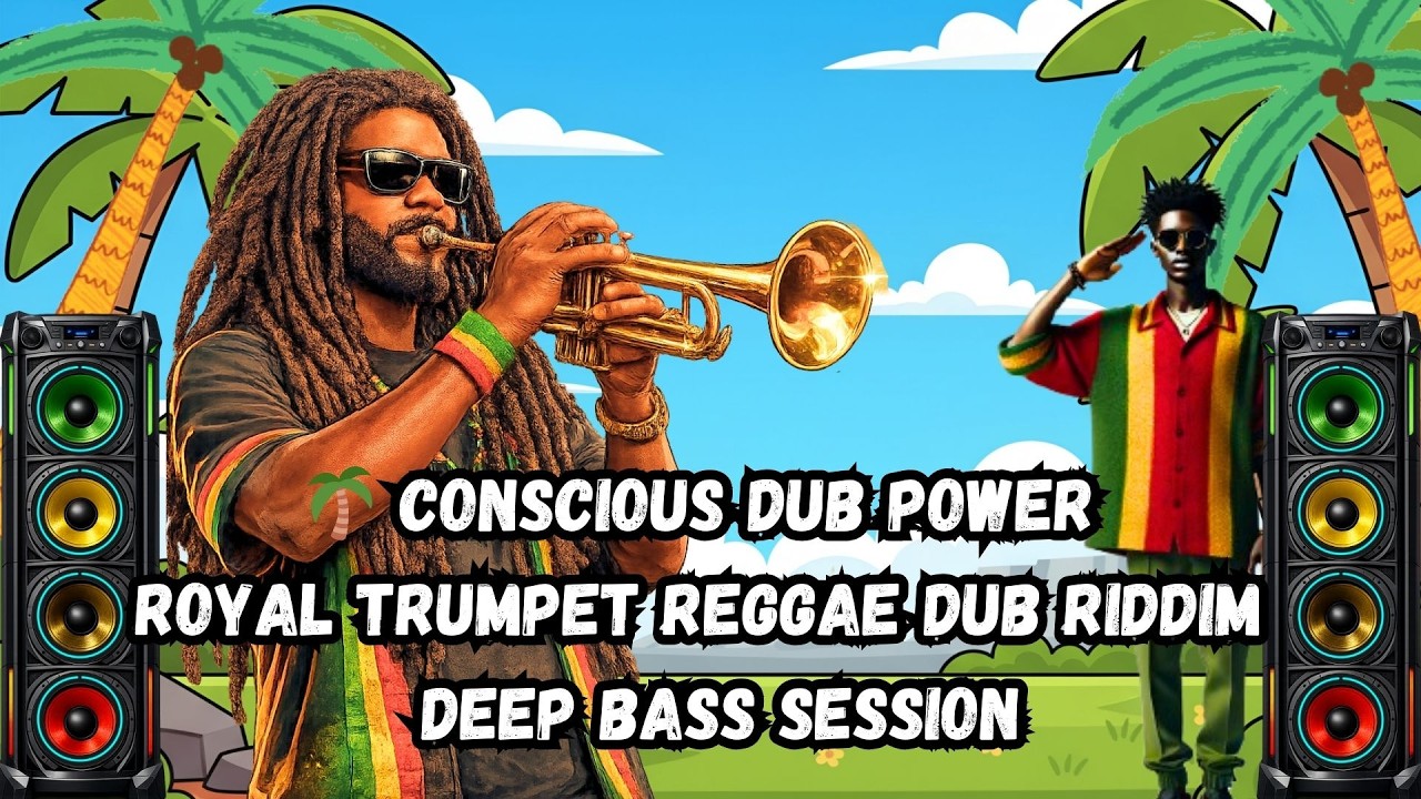 🌴 Conscious Dub Power - Royal Trumpet Reggae Dub Riddim - Deep Bass Session