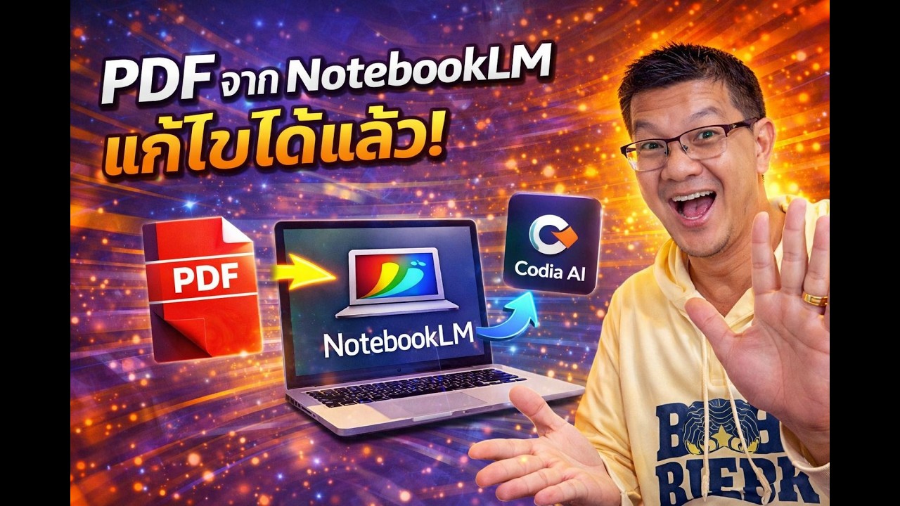 PDF จาก NotebookLM แก้ไขข้อความได้แล้ว! ใช้ Codia AI แบบง่ายๆ EP 8