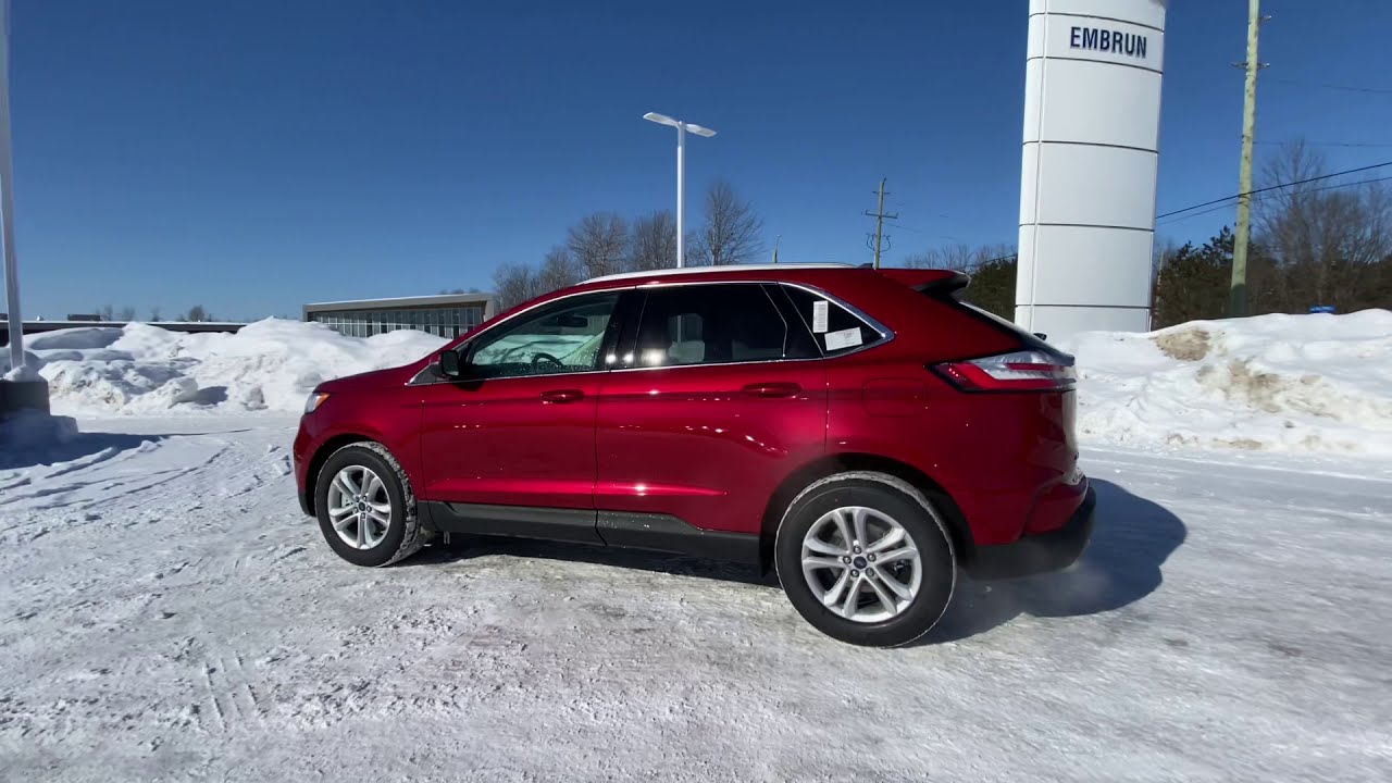 2020 Ford Edge SEL AWD, Red #40-421