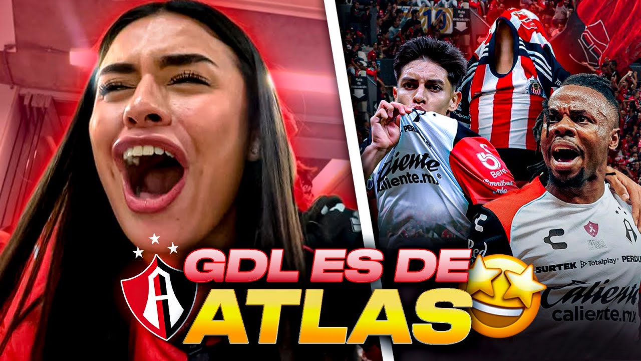 ⚽️ ¡EL CLÁSICO TAPATÍO ES ROJINEGRO! / CHIVAS VS ATLAS REACCIONES EN EL ESTADIO - CAMILA DE LA MORA