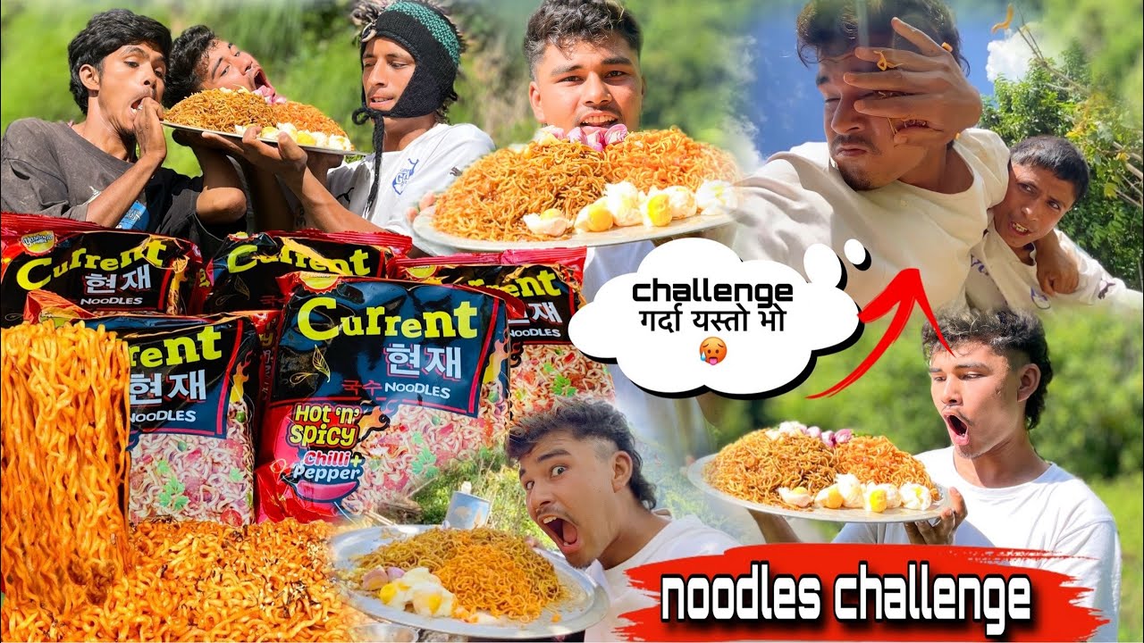 Noodles Challenge गर्दा साथी संग ठुलो लफडा पर्यो 🥵😡||Big Challenge 👊!!SURAJ NEPALI VLOG